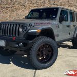 2020 Gray Jeep JL 2.5″ Rough Country lift 20×10 Fuel Off-Road D638 "Vortex" wheels 35" Nitto Ridge Grappler tires