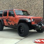 2020 Punk'n Orange JL Jeep Build 22×12 Rolling Big Power 89R Assassin wheelsgloss black milled 33" tires