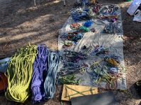 Rock Climbing Gear - Ropes, Nuts, Quickdraws, Hexes