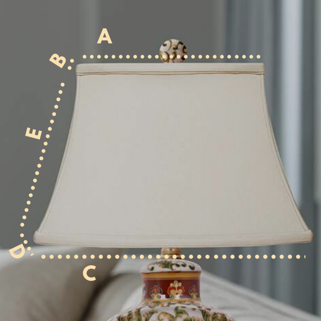 How to measure a lampshade? Oriental Lamp Shade