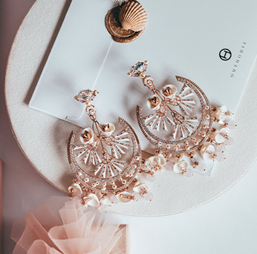 Sea Shell Bridal Earrings