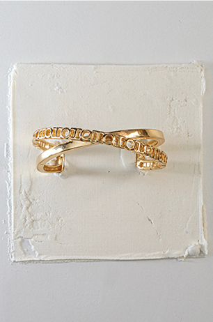 monogrammed gold bracelets