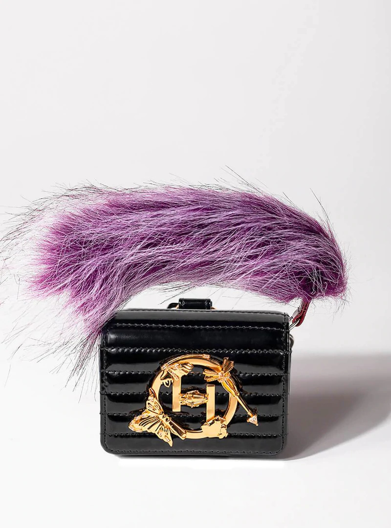 celebrity nano crossbody handbags with 22K gold monogram