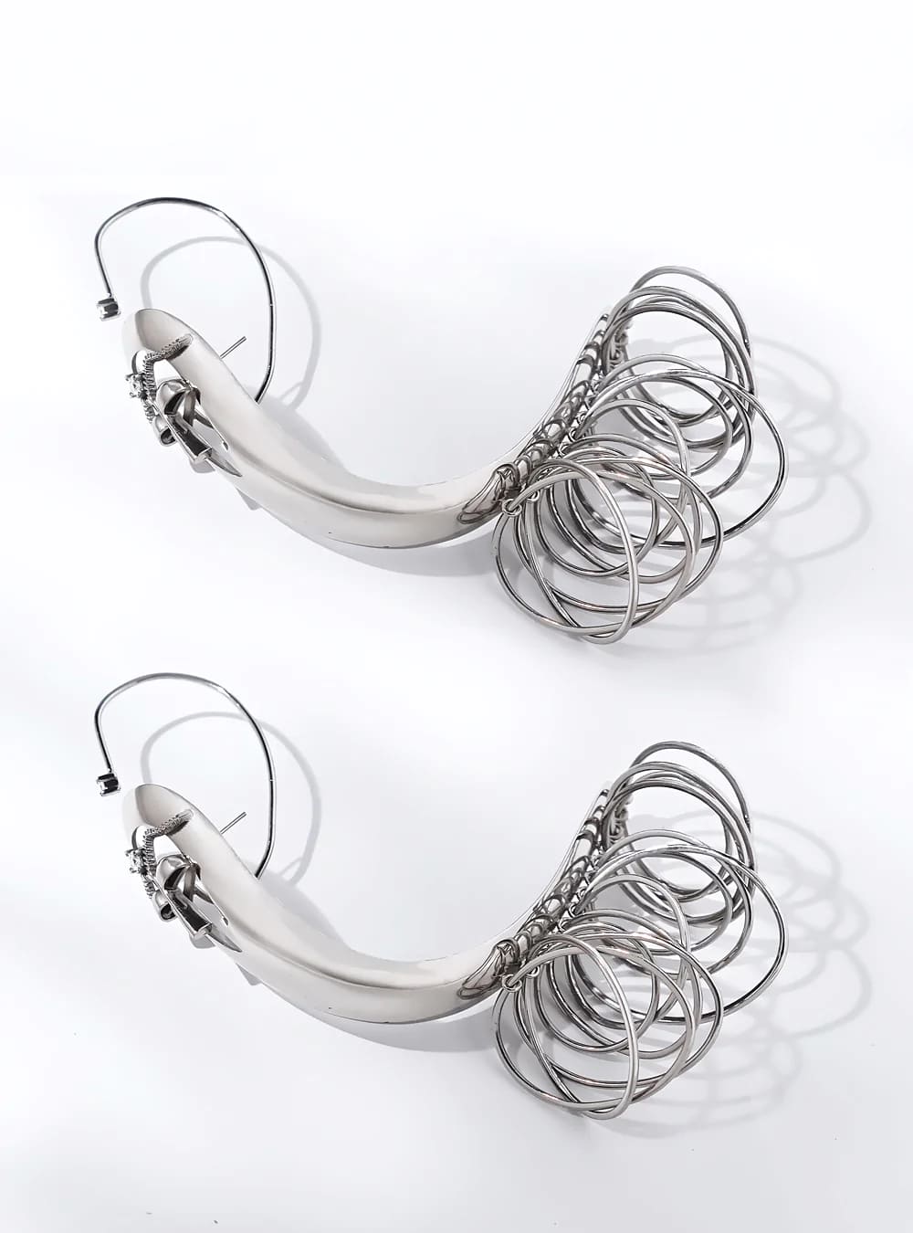 Omega back type earrings