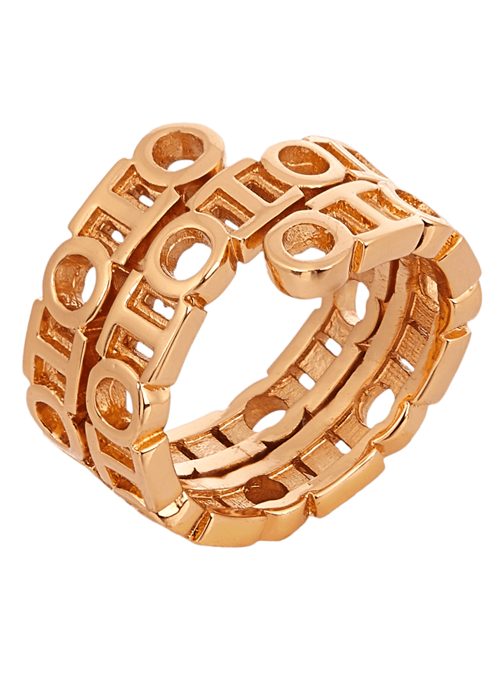 Monogram Spin Ring
