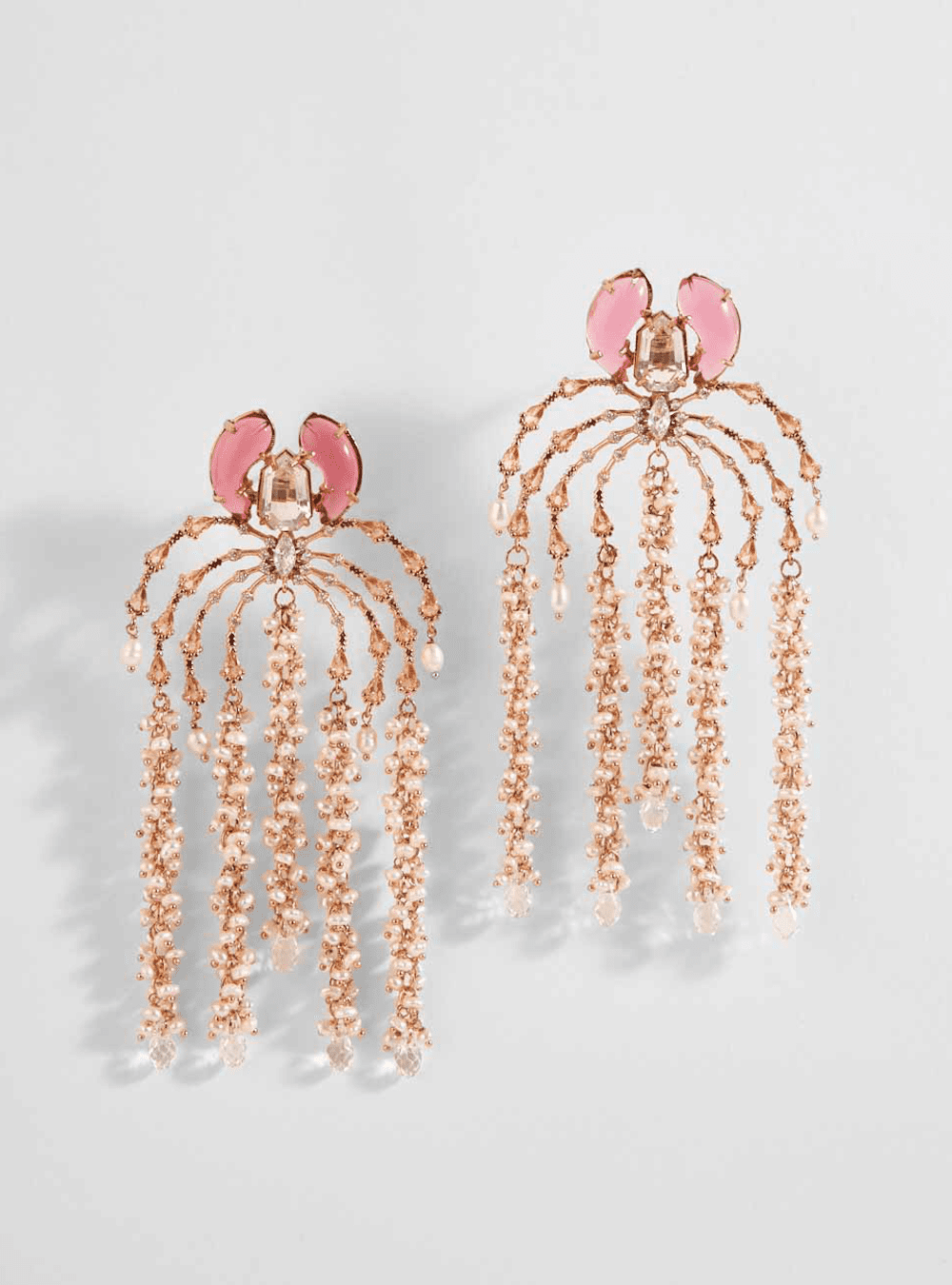 heavy long earrings