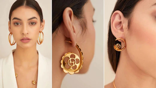 Fine Gold Hoop Earrings | Fine Gold Jewellery | UbyKate