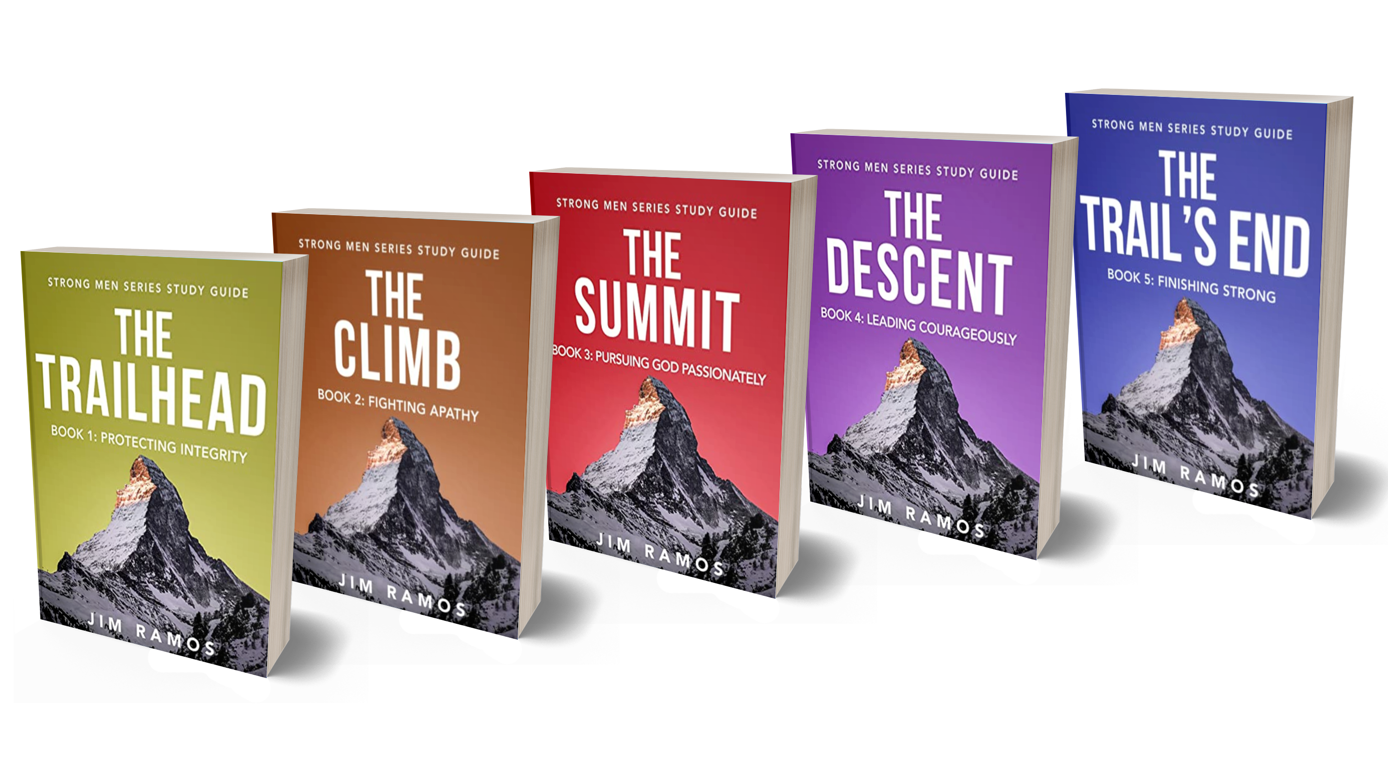 The Strong Men Study Guide Series by Jim Ramos: The Trailhead, The Climb, The Summit, The Descent, and The Trail's End