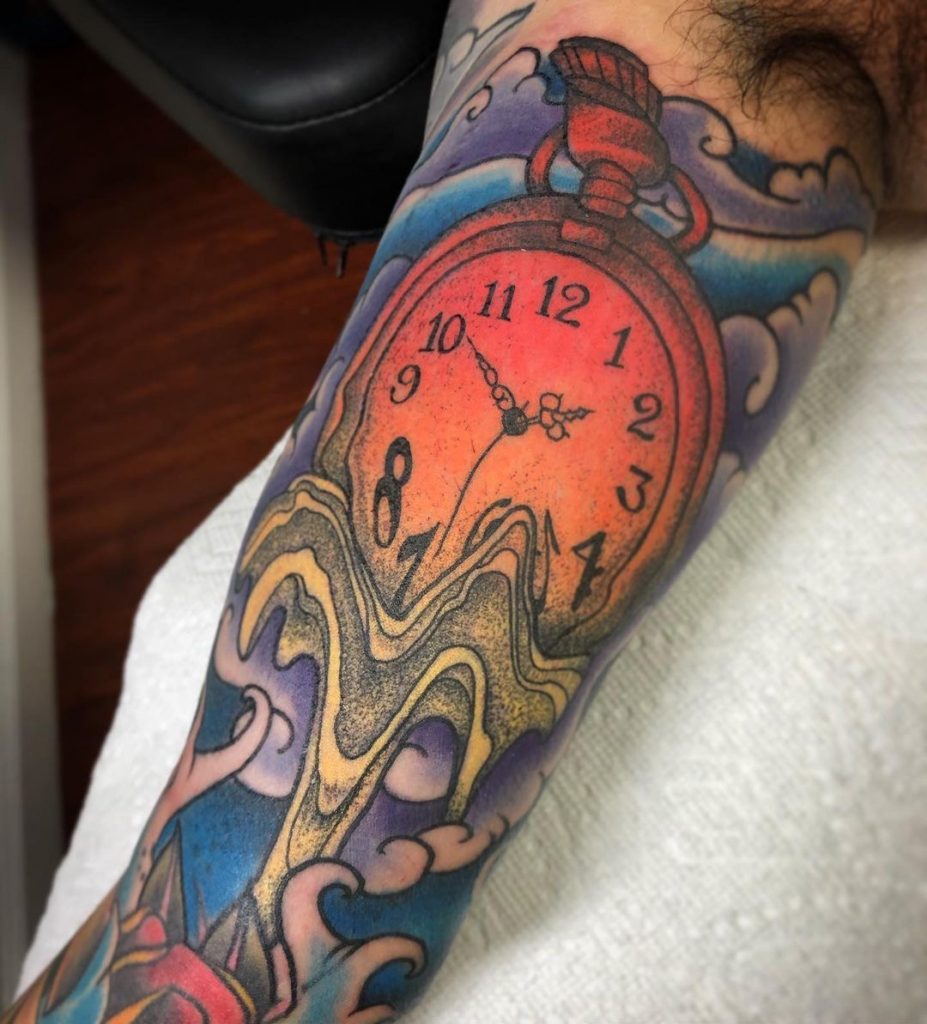 Melting Clock Tattoo Meaning