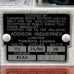 Addison 5 Catalin Radio- Chassis 5b