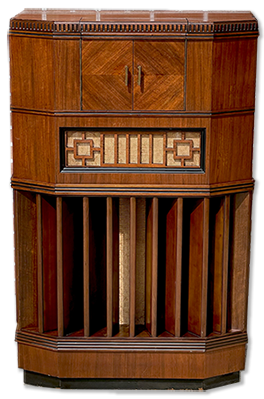 EH Scott Allwave 23 Laurete Grande Console Radio- Cabinet Restored 1