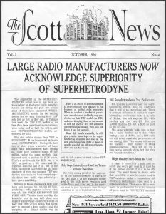 The Scott Radio Newsletter 1930-1932