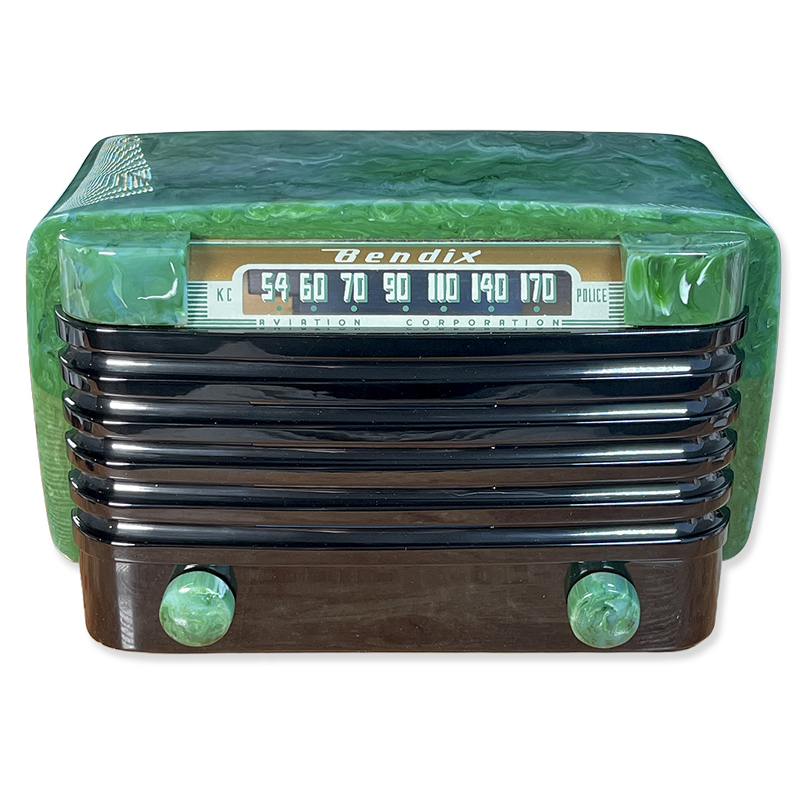 Cosmetic Restoration of Bendix 526C Jade Green Catalin Radio