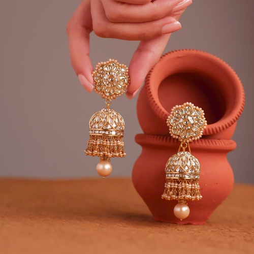 jhumka earrings size and weight