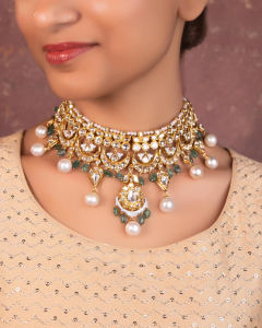 Ella Polki And Diamond Necklace