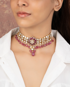 Polki And Diamond Choker