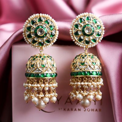 jhumka earrings for round face