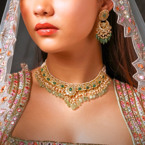 necklace for square neck dress