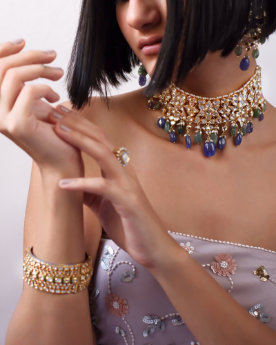 sapphire jadau jewellery