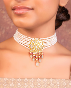traditional jewellery for Asymmetrical Neckline