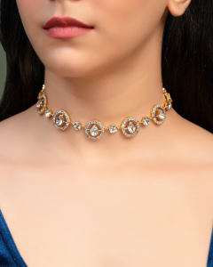 Diamond Polki Duo Necklace Trend