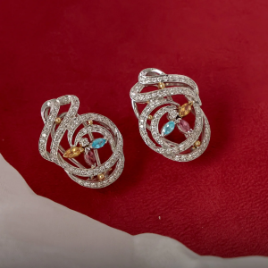 gemstone earrings for jeans and tops