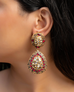 jadau earrings for long face shape