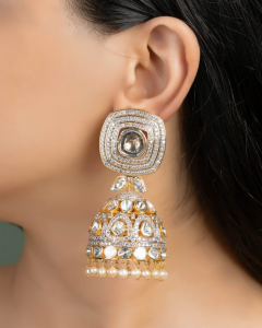 jhumka for long face
