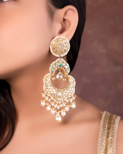 polki earrings for long faces-for-long-face