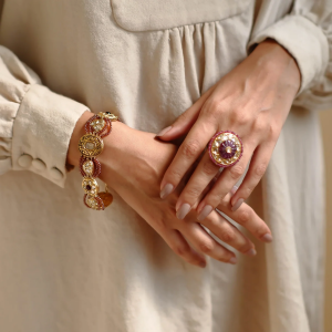 polki ring for sister