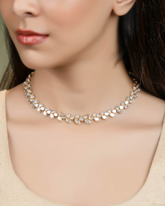 statement collar necklace for sweetheart neckline