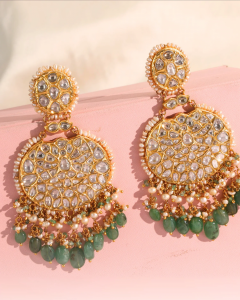 Jadau Chandbali Earrings