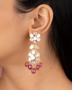 Earrings for Plunging Neckline Gown
