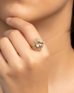 layering multiple diamond ring