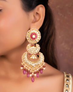polki earrings for sharara