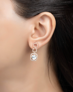 Slim Drop Earrings for smaller face