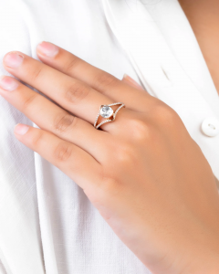 affordable minimal diamond ring