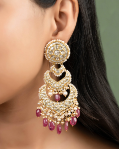 chandbali earrings for jeans top