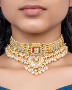 choker for bridal lehenga
