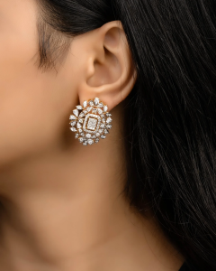 diamond tops earrings for ball gown