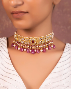 traditional necklace for lehenga