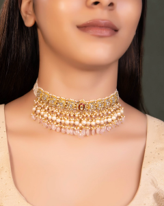 Polki Choker for half saree