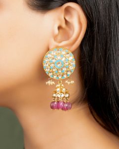 classic jhumka earrings for saree