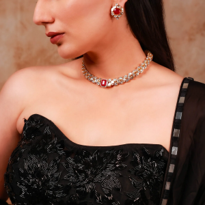 diamond jewellery for black dress