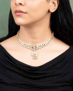 polki collar-necklace for collar neck dress