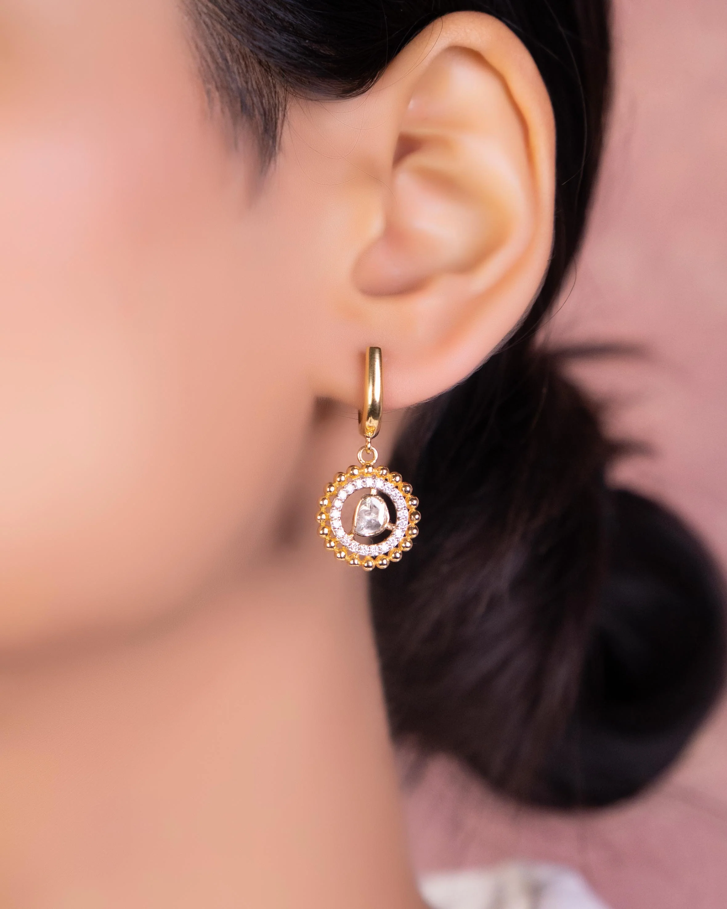hoop earrings for diamond shaped face