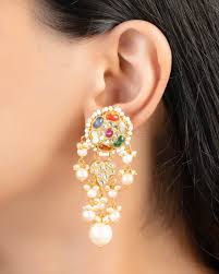 long cascade earrings