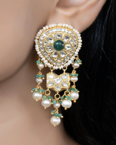 sculptural long earrings