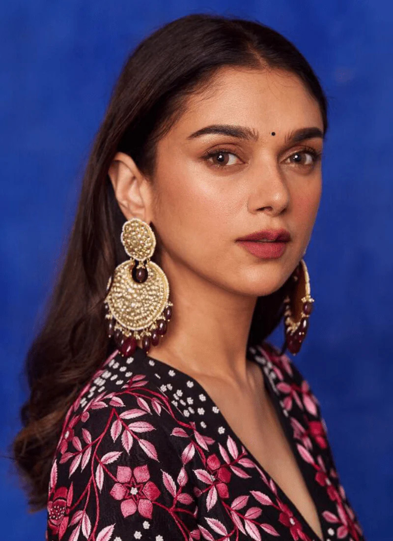 chandbali for black dress