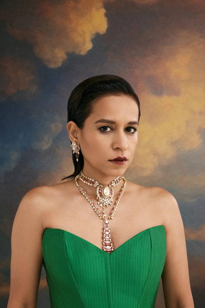 polki necklace for corset dress